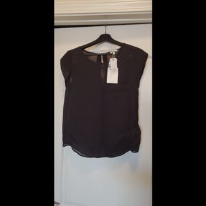 Joie Rancher Caviar Silk Top